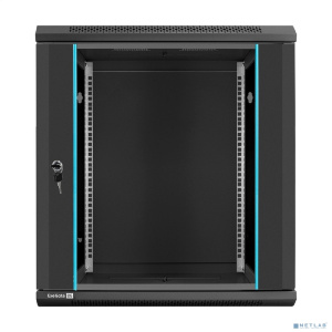 Exegate EX298609RUS Шкаф телекоммуникационный 19" настенный 12U ExeGate EC-WM-12U.450.G.BLACK (19”, 12U, 600x450x635mm (ШхГхВ), передняя дверь закален