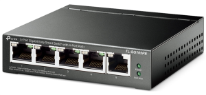 Коммутатор TP-Link TL-SG105PE, 5-Port Gigabit Easy Smart Switch with 4-Port PoE+