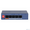 DAHUA DH-CS4005-4GT-60 4-портовый гигабитный PoE коммутатор с функцией облачного управления, 4 RJ45 10/100/1000Мбит/с (PoE/PoE+/Hi-PoE), 1 RJ45 10/100