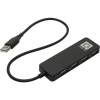 5bites HB24-209BK Концентратор 4*USB2.0 / USB PLUG / BLACK