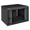 Exegate EX298605RUS Шкаф телекоммуникационный 19" настенный 6U ExeGate EC-WM-6U.450.G.BLACK (19”, 6U, 600x450x370mm (ШхГхВ), передняя дверь закаленное
