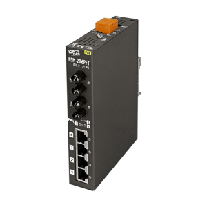 Коммутатор 4 x PoE 10/100BaseTX, многомод, 2 оптических порта, разъем ST, металлический корпус