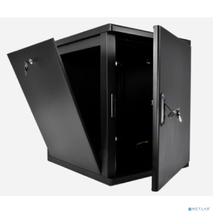 ЦМО Шкаф телекоммуникационный настенный разборный 12U (600 x 650) съемные стенки, дверь металл, цвет черный (ШРН-М-12.650.1-9005)