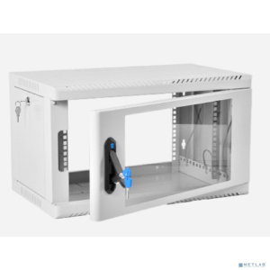 ЦМО Шкаф телекоммуникационный настенный сварной 6U (600 x 350) съёмные стенки, дверь стекло, ШРН-6.350
