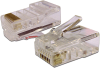 Коннектор RJ45 UTP 8P8C, универсальный, со вставкой, cat.5e, 100 шт. Коннектор RJ45 UTP 8P8C, универсальный, со вставкой, cat.5e, 100 шт.