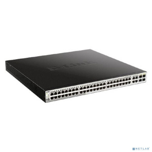 D-Link DGS-1210-52MP/F3A PROJ Настраиваемый L2 коммутатор с 48 портами 10/100/1000Base-T и 4 комбо-портами 100/1000Base-T/SFP (48 портов PoE 802.3af/a