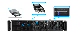 Российский промышленный стоечный компьютер FRONT Rack 520.320, на базе процессора Intel Core i5-10500 / 2U / RAM 4 Гб DDR4 / SSD 128 Гб / LAN 2 x 10/1