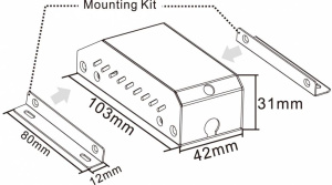 Промышленный блок питания IDD-930160-KIT, 60вт, входное напряжение 9...30 В DC, выходное напряжение 12В