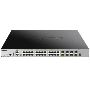 Коммутатор D-Link SMB D-Link DGS-3630-28PC/A2ASI Управляемый L3 PoE-коммутатор, стек, 20x1000Base-T, 4x10GBase-X SFP+, 4xCombo 1000Base-T/SFP, ПО SI Коммутатор D-Link SMB D-Link DGS-3630-28PC/A2ASI Управляемый L3 PoE-коммутатор, стек, 20x1000Base-T, 4x10GBase-X SFP+, 4xCombo 1000Base-T/SFP, ПО SI