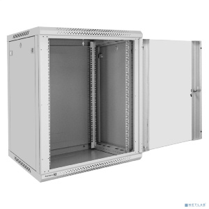 Exegate EX300267RUS Шкаф телекоммуникационный 19" настенный 15U ExeGate EC-WM-15U.600.G.GREY (19”, 15U, 600x600x769mm (ШхГхВ), передняя дверь закаленн