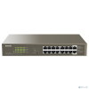 TENDA TEG1116P-16-150W Коммутатор в стойку 16-Ports 10/100/1000 Base-T 16-Ports PoE(PoE бюджет 135W)