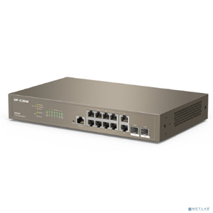 IP-COM G5312F Коммутатор управляемый в стойку, 10*1Gbit RJ45, 2*SFP 1Gbit, console port