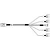 Кабель Amphenol RHS36-3395 HDmSAS SFF8643 -to- 4*SATA + Sideband, 100cm