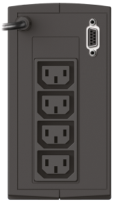 Источник бесперебойного питания Сайбер Электро СТАРТ ПЛЮС-700ВА Линейно-интерактивный 700ВА/360Вт. RS-232(4 IEC С13) (12В /5Ач.)