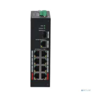DAHUA DH-PFS3110-8ET-96 8-портовый неуправляемый коммутатор с PoE, уличное исполнение, 8xRJ45 100Mb PoE, 1xRJ45 1Gb + 1xSFP 1Gb uplink, суммарно 96Вт,