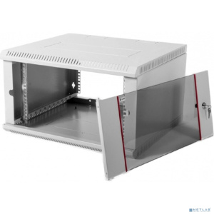 ЦМО Шкаф телекоммуникационный настенный разборный 6U (600х650) дверь стекло (ШРН-Э-6.650) (1 коробка)