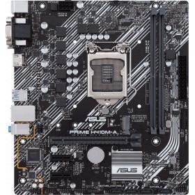 ASUS PRIME H410M-A/CSM {LGA1200, H410, 2*DDR4, D-Sub + DVI + HDMI, SATA3, Audio, Gb LAN, USB 3.2*4, USB 2.0*6, COM*1 header (w/o cable), mATX} 90MB13G
