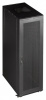 Шкаф коммутационный Lanmaster (TWT-CBB-18U-6X10-G1) напольный 18U 600x1000мм пер.дв.стекл металл 2 бок.пан. 800кг черный