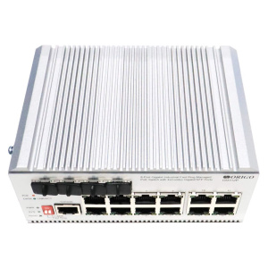 Коммутатор ORIGO OI3112P/185W/A1A 12-портовый гигабитный промышленный управляемый
L2-коммутатор с 8 портами PoE+ и 4 комбо-портами