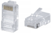 Cabeus 8P8C-C6-FC Коннектор RJ-45 быстрой установки под витую пару, категория 6 , универсальный (для одножильного и многожильного кабеля с толщиной из Cabeus 8P8C-C6-FC Коннектор RJ-45 быстрой установки под витую пару, категория 6 , универсальный (для одножильного и многожильного кабеля с толщиной из