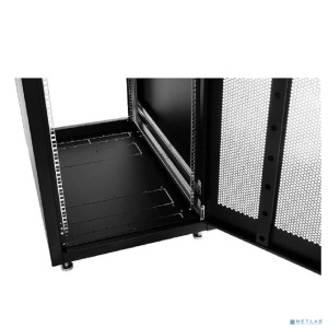 ЦМО Шкаф телекоммуникационный напольный ЭКОНОМ 42U (600 x 1000) дверь перфорированная 2 шт., цвет черный (ШТК-Э-42.6.10-44АА-9005)