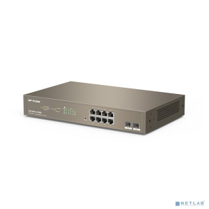 IP-COM G3310P-8-150W L2 Коммутатор PoE управляемый 8-Ports 10/100/1000 Base-T + 2-Ports 1000 Base-X SFP / 8-Ports PoE (PoE бюджет 130W)