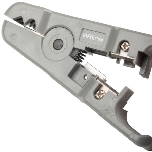 Инструмент обжимной Hyperline WRline WR-501B Стрипер для зачистки и обрезки витой пары (UTP/STP) и телефонного кабеля 3,2-9 мм, с возможностью регулир