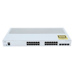 Коммутатор CISCO Catalyst 1000 24x 10/100 RJ-45 PoE+, 2x SFP/RJ-45 combo and 2 SFP uplinks, PoE+ 195W, Fanless, C1000FE-24P-4G-L