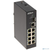 DAHUA DH-PFS3110-8T 8-портовый неуправляемый коммутатор, промышленное исполнение, 8xRJ45 100Mb, 1xRJ45 1Gb, 1xSFP 1Gb, коммутация 13.6 Гбит/с, MAC-таб