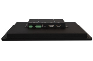 Промышленный монитор серии DNA-19. Дисплей 19", 1280 х 1024 с яркостью 450 кд/м2. Лицевая панель из алюминия толщиной 10мм. Фланцевое крепление в пане