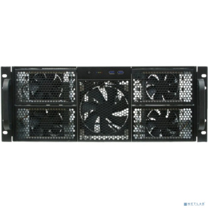 Procase RE411-D0H16-FE-65 Корпус 4U server case,0x5.25+16HDD,черный,без блока питания,глубина 650мм,MB EATX 12"x13", панель вентиляторов 3*120x25 PWM