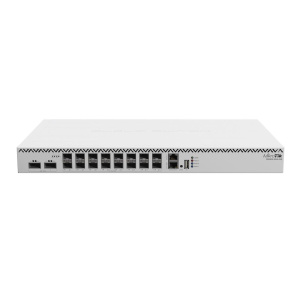 Коммутатор MIKROTIK CRS518-16XS-2XQ 16xSFP28 25Гб, 2xQSFP28 100Гб, 1xRJ45 100Мб, коммутация до 1.2Тб, RouterOS