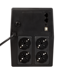 Источник бесперебойного питания IRBIS UPS Personal 1200VA/720W, AVR, 4 Schuko outlets, USB, 2 years warranty, (12V / 7AH х 2)