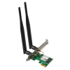 Адаптер беспроводной связи (Wi-Fi) Tenda E30 Сетевой PCIe адаптер AX3000 Wi-Fi 6 2,4/5 ГГц, до 2,98 Гбит/с, 2x5dBi внешние антенны