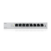 Коммутатор Web Smart L2 коммутатор Zyxel GS1200-8HPv3, 8xGE (4xPoE+), бюджет PoE 68 Вт, настольный, бесшумный
