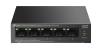 коммутатор TP-Link LS105LP, 5-Port 10/100 Mbps Desktop Switch with 4-Port PoE, 41W, 250m