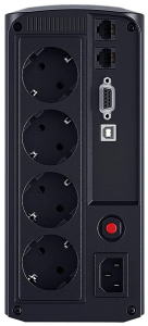 Источник бесперебойного питания Cyberpower VP1000ELCD Line-Interactive 1000VA/550W USB/RS-232/RJ11/45 (4 EURO)