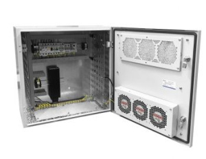 Шкаф коммутационный ЦМО (ШТВ-Н-15.6.5-4ААА-Т1) настенный 15U 600x530мм пер.дв.металл несъемн.бок.пан. 150кг серый 120град. 750мм всепогодный с вентиля