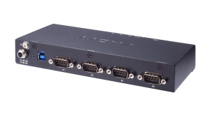 4-портовый преобразователь USB в RS-232/422/485, изоляция 2 кВ, с расширенным диапазоном температур