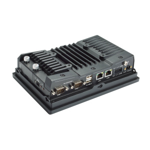 7-дюймовый панельный компьютер с процессором Intel Atom® E3826 1.46 ГГц, яркостью 350 нит, мультитачем, питанием 9-36 В пост., 4 Гб RAM, 32 Гб Cfast с