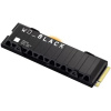 SSD WD Black SN850X, 1.0TB, M.2(22x80mm),[WDS100T2XHE] NVMe, PCIe 4.0 x4, 3D TLC, R/W 7300/6300MB/s, IOPs 800 000/1 100 000, TBW 600, DWPD 0.3, with H