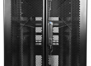 Шкаф серверный ЦМО ШТК-СП-48.6.10-48АА-9005 48U 600x1000мм пер.дв.перфор. 4 бок.пан. 1350кг черный