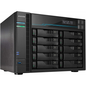 ASUSTOR AS7110T 10-Bay NAS/Media player/Intel Xeon E-2224 3.4GHz up to 4.6GHz(Quad-Core), 8GB SO-DIMM DDR4, noHDD(HDD,SSD),/10x1GbE+3x2,5Gbe(LAN)/3xU ASUSTOR AS7110T 10-Bay NAS/Media player/Intel Xeon E-2224 3.4GHz up to 4.6GHz(Quad-Core), 8GB SO-DIMM DDR4, noHDD(HDD,SSD),/10x1GbE+3x2,5Gbe(LAN)/3xU