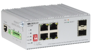 Коммутатор ORIGO Промышленный управляемый L2 PoE-коммутатор, 4x1000Base-T PoE, 2x1000Base-X SFP, PoE-бюджет 60 Вт, защита от статического электричеств Коммутатор ORIGO Промышленный управляемый L2 PoE-коммутатор, 4x1000Base-T PoE, 2x1000Base-X SFP, PoE-бюджет 60 Вт, защита от статического электричеств