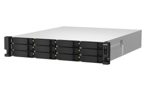 Система хранения данных QNAP ENTERPRISE 2U/18bay 6C 2,9GhzCPU/32Gb(upto128Gb)/12 SATA(3,5" 2,5")/6 HDD/SSD SATA(2,5")/4xUSB/3xExp.slot/2x2,5Gb 2x10Gb(
