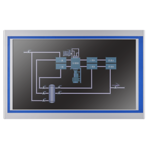 Безвентиляторный промышленный панельный компьютер Nodka TPC6000-A2153-T-C2-J6412-8G. Дисплей 21.5" с резистивным сенсорным экраном. Пылевлагозащита по