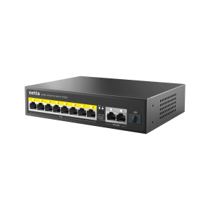 Коммутатор NETIS P110GH (L2) 8x100Мбит/с 2x1Гбит/с 1SFP 8PoE 8PoE+ 120W неуправляемый Коммутатор NETIS P110GH (L2) 8x100Мбит/с 2x1Гбит/с 1SFP 8PoE 8PoE+ 120W неуправляемый