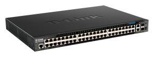 Коммутатор D-Link PROJ Управляемый L3 стекируемый PoE-коммутатор, 44x1000Base-T PoE, 4x2.5GBase-T PoE, 2x10GBase-T, 2x10GBase-X SFP+, PoE-бюджет 370 В