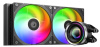 Кулер для процессора водяной 300W FX240 INFINITY S1851/1700/1200/115X/AM5/AM4 ARGB 4pin 2x12cm Fan черный ID-COOLING