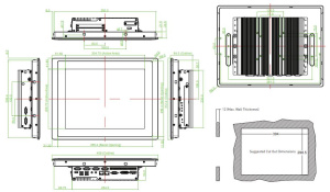 Модульный безвентиляторный компьютер, дисплей 15" TFT XGA 4:3, проекционно-ёмкостный экран, процессор Intel 6th Gen. Core i5-6300U, CFM Interface, CDS